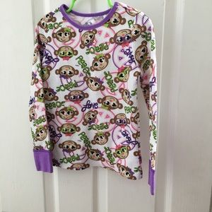 Girls fruit of the loom sleep top small
